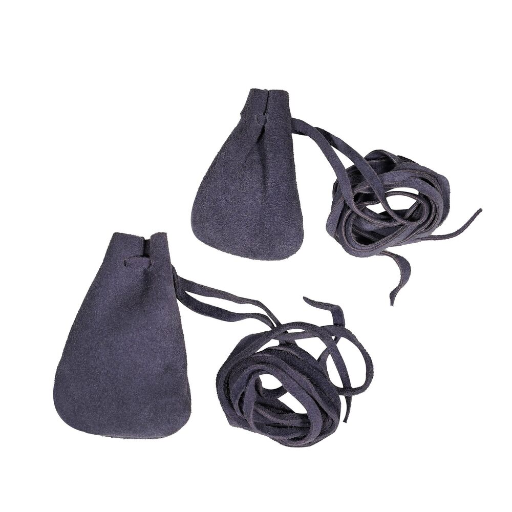2329 Trinket Bags, Coin Dice Medieval Purses, Drawstring Medicine Bag Suede